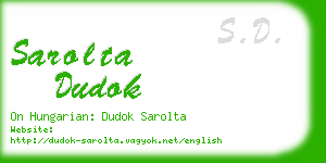sarolta dudok business card